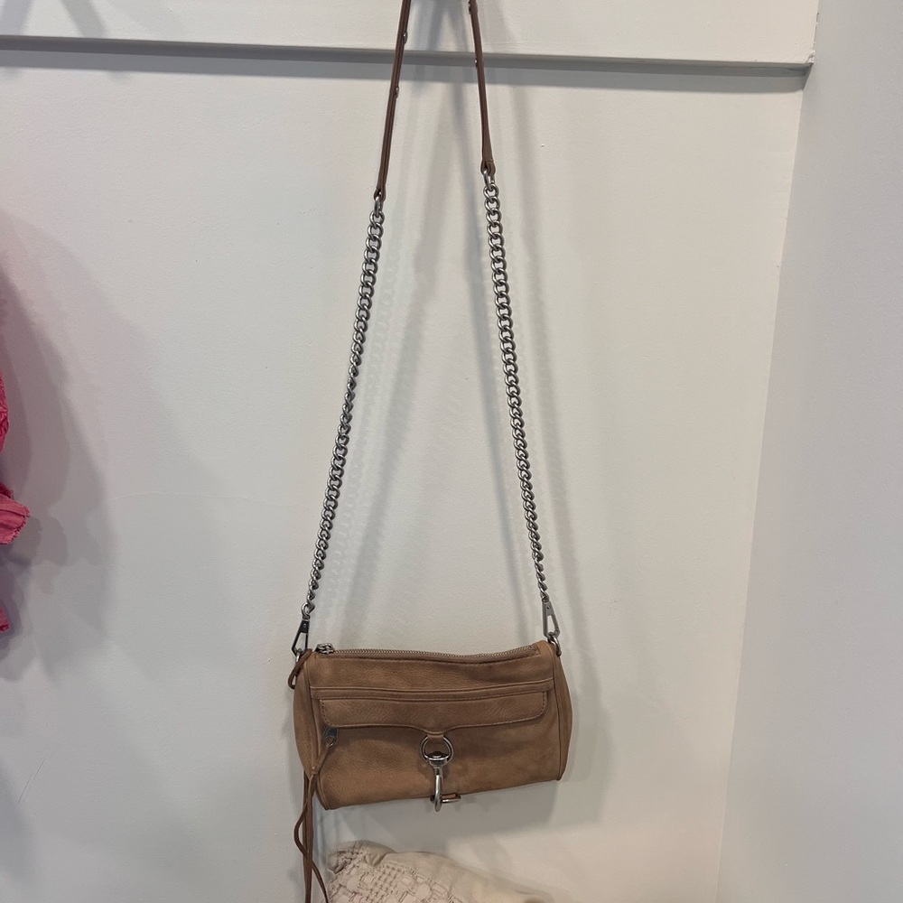 Tan Leather Crossbody Bag